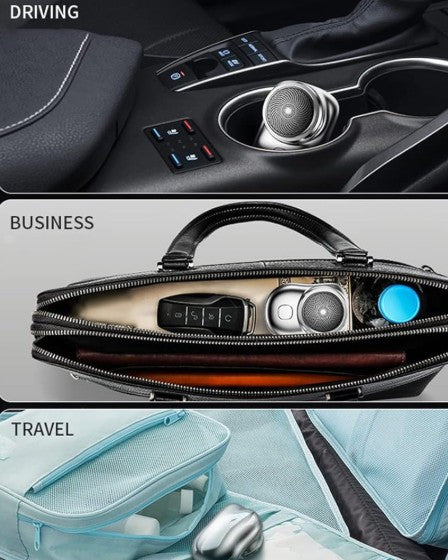 Aparat de ras electric, portabil, cu lame rotative