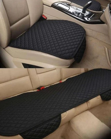 Huse de protectie pentru sezut, scaune auto, material textil, negru