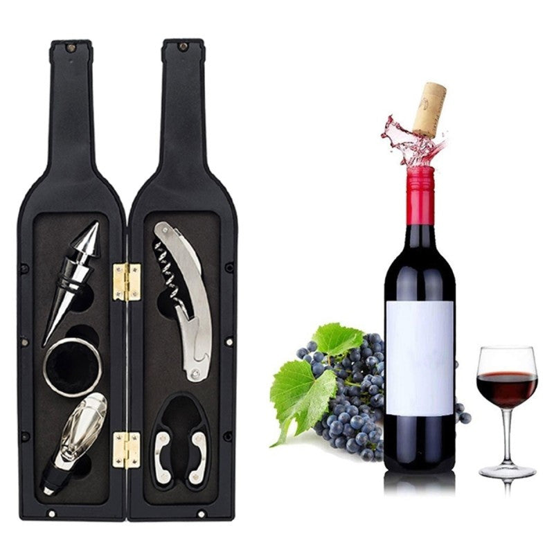 Set elegant de vin cu 6 accesorii