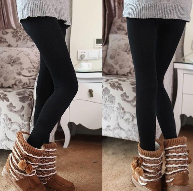 Set 2 colanti vatuiti, 380 DEN, Negru, Marime universala