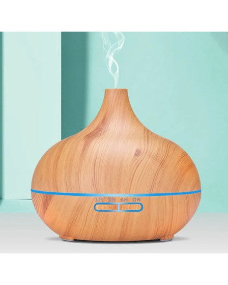 Umidificator de aer, difuzor aromaterapie cu ultrasunete, iluminare LED, 550ml