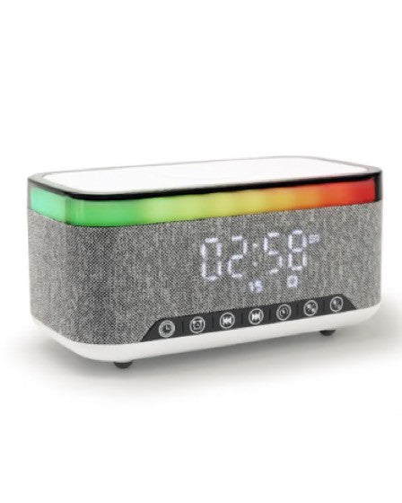 Boxa bluetooth cu incarcare wireless pentru telefon si lampa RGB MD-S300
