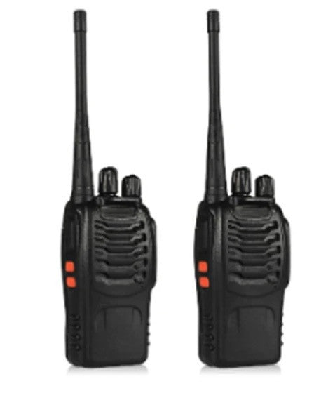 Set 2 statii radio portabile, Walkie Talkie, 16 canale, Negru