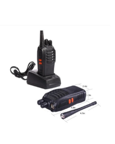 Set 2 statii radio portabile, Walkie Talkie, 16 canale, Negru
