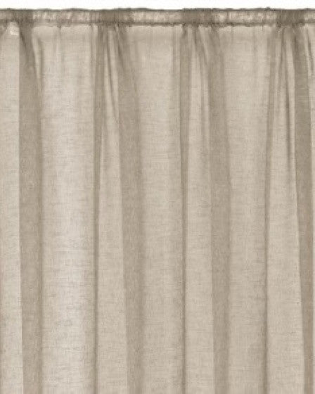 Set 2 x Perdea Bej 140x260 cm, Banda pentru sina