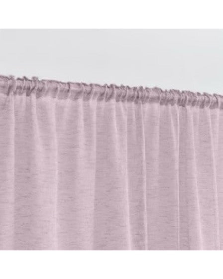 Set 2 x Perdea Roz 140x260 cm, Banda pentru sina