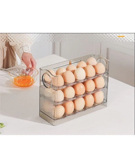 Suport organizator triplu, supraetajat pentru 30 de oua