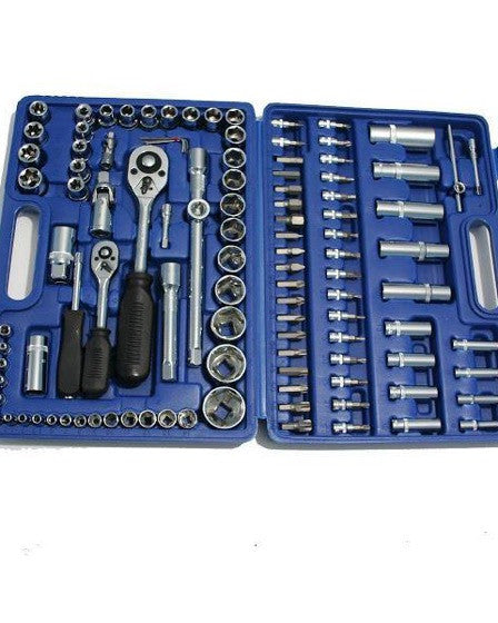 TRUSA 108 PIESE CHEI TUBULARE CU CLICHET SI ADAPTOARE