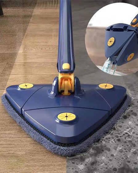 Set 2 x Mop CleanMaster, reglabil, rotire 360, Albastru