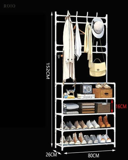 Cuier cu 4 rafturi pentru pantofi