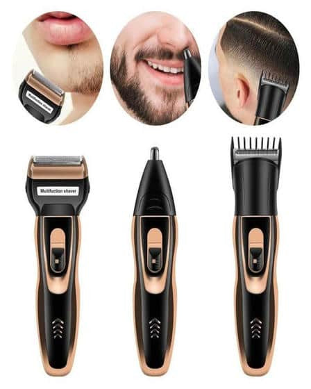 Aparat de ras si tuns, 3 in 1, cu indicator de incarcare