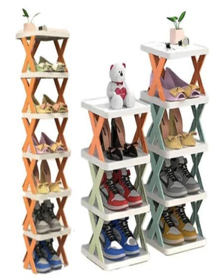 Suport pliabil pentru incaltaminte cu 4/5/6 rafturi