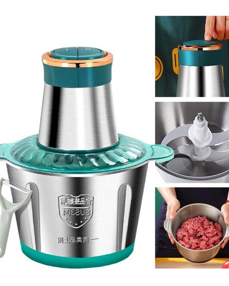 Tocator electric inox 250 W, 2 Litri, legume si fructe