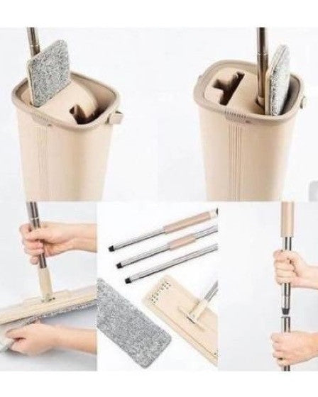 Sistem de curatare Flat Mop, mop pliabil cu galeata