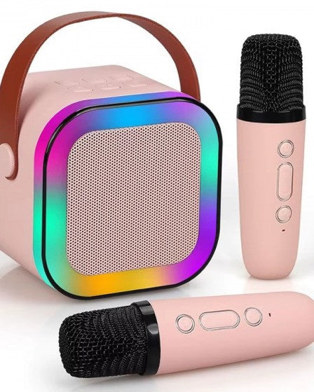 Set Karaoke cu 2 Microfoane, Boxa Portabila Bluetooth