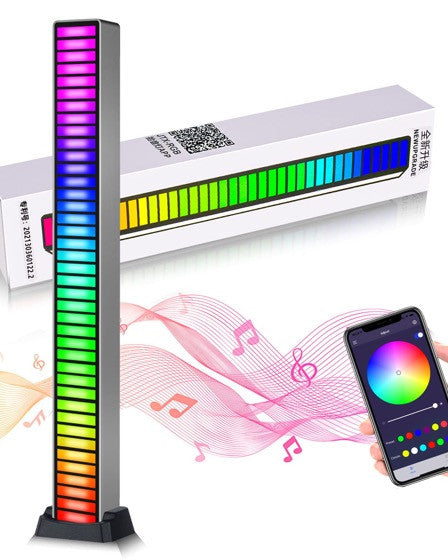 Dispozitiv muzical de luminare cu afisaj LED Alphaone RGB