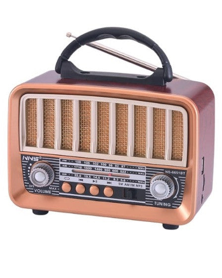 Radio Retro, Bluetooth, USB, SD Card, FM/AM/SW