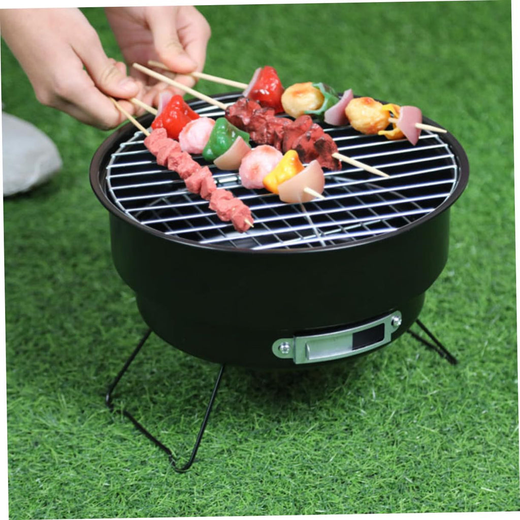 Gratar portabil rotund din otel