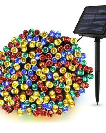 Instalatie solara 300 LED, 30 metri, Multicolor