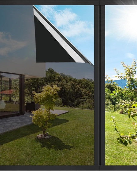 Autocolant geamuri 60 x 300 cm, protectie UV, Negru