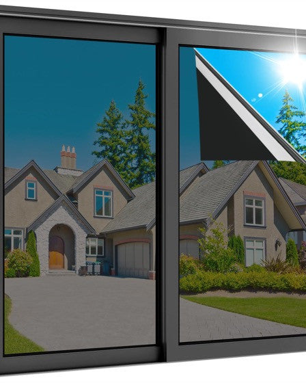 Set 5 x Autocolant geamuri 60 x 300 cm, protectie UV, Negru