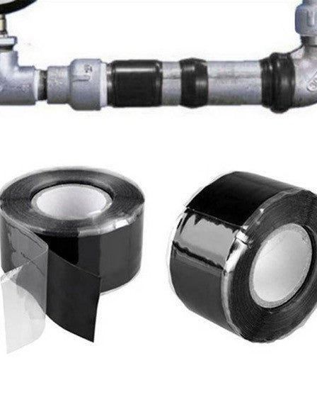 Set 2 x Banda Super Adeziva, Rezistenta la apa, Negru