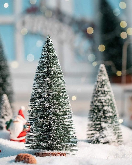 Bradut de masa ornamental, pe suport lemn, 10 cm inaltime