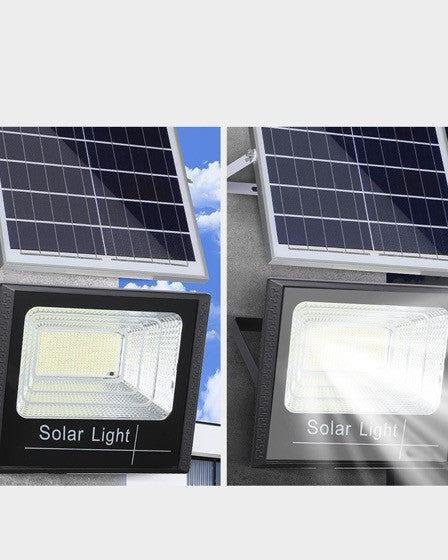 Proiector LED SMD 45W, incarcare solara, telecomanda si suport prindere