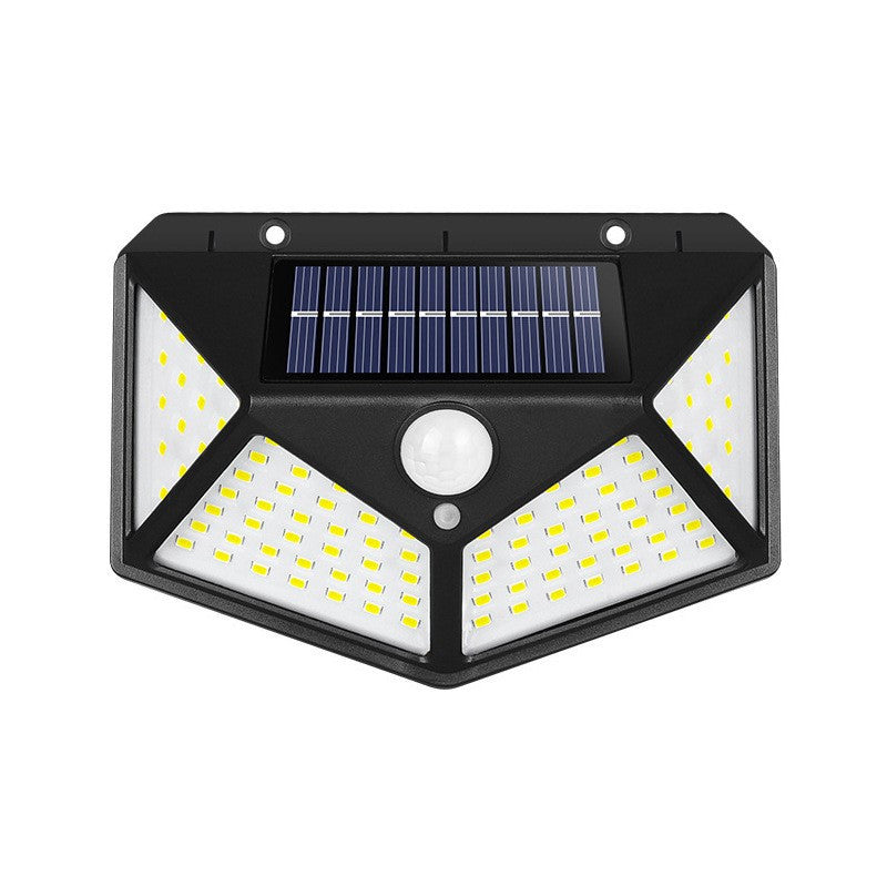 Lampa solara 100 LED cu lumina puternica si 3 moduri