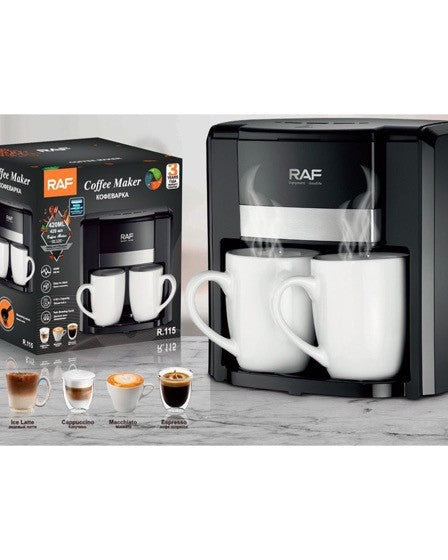 Espressor cafea, 2 cani simultan, RAF 420 ml