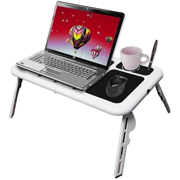 Masa laptop E-Table cu 2 ventilatoare si picioare reglabile