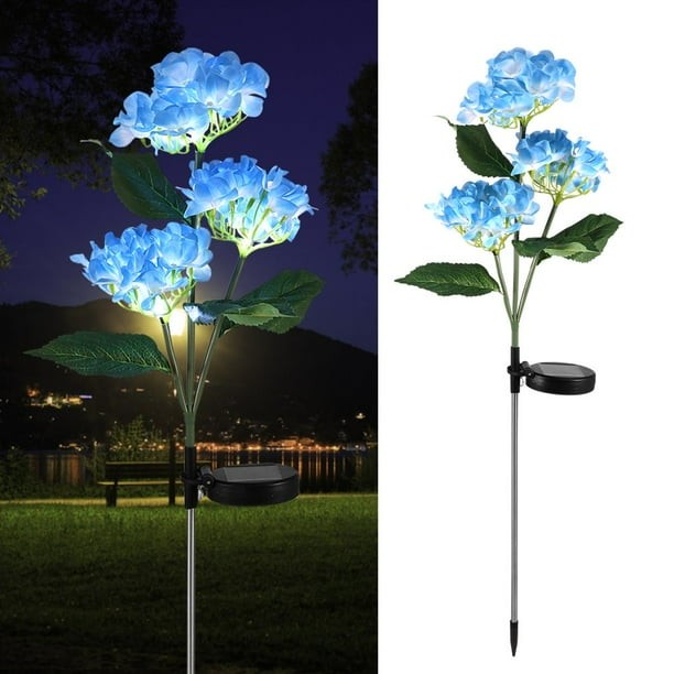 Lampa solara Hortensie 70 cm, lumina calda
