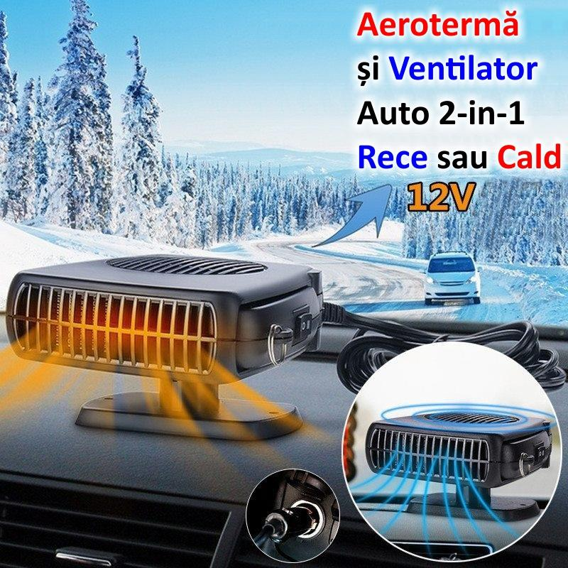 Aeroterma si ventilator auto pentru incalzire, ventilatie si dezaburire