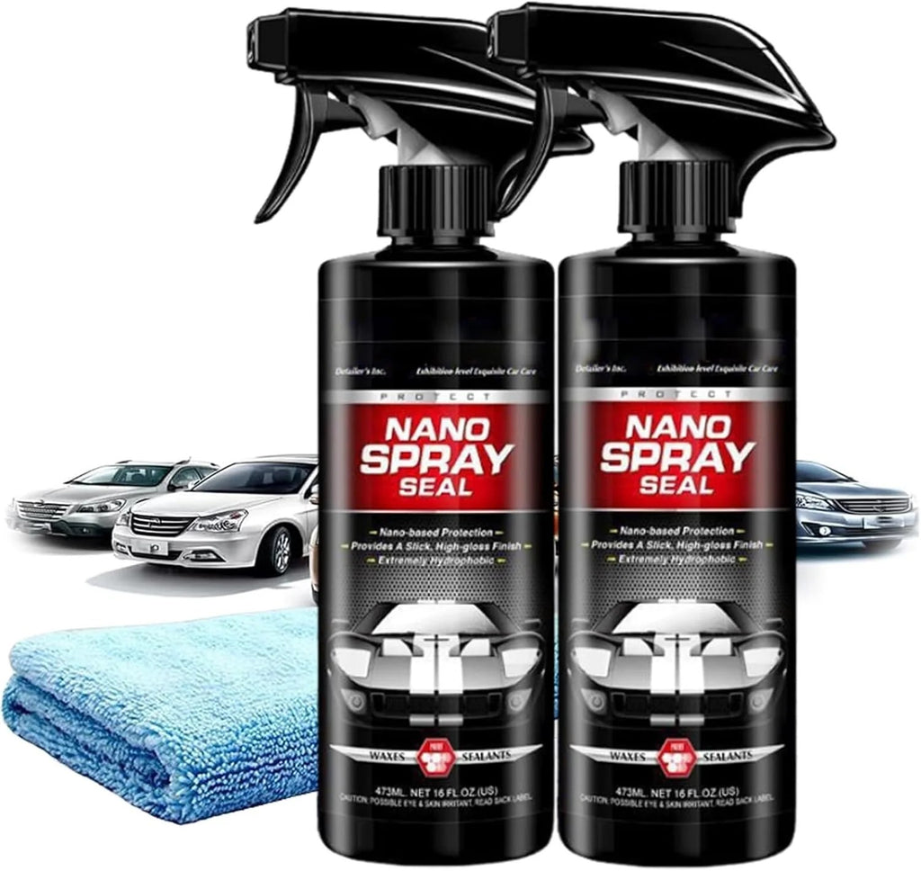 2 x Spray Nano pentru masina cu acoperire rapida, 500 ml fiecare