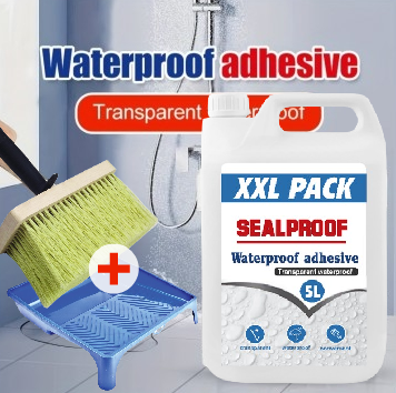 Solutie etansare, lac transparent pentru beton, lemn, pavaj, 5 kg + accesorii pentru aplicare